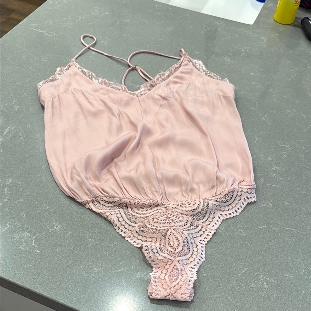 Free People Blush Lace Chemise